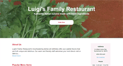 Desktop Screenshot of luigisfamilyrestaurant.com